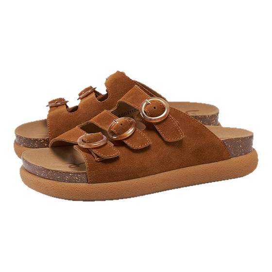 Saturday thick-soled Birken Slippers for women 2025 new style breathable exterior wear retro round buckle one-shot SSD2110394
Saturday thick-soled Birken Slippers for women 2025 new style breathable exterior wear retro round buckle one-shot SSD2110394