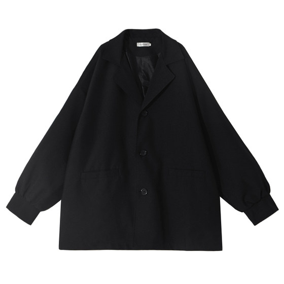 Dark Yamamoto-style loose windbreaker black suit coat for women in spring and autumn salt-style lazy coat cool retro street explosion
Dark Yamamoto-style loose windbreaker black suit coat for women in spring and autumn salt-style lazy coat cool retro street explosion