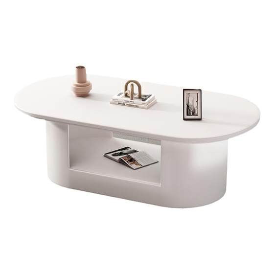 New coffee table minimalist cream style French light luxury modern silhouette living room home double-layer oval tea table
New coffee table minimalist cream style French light luxury modern silhouette living room home double-layer oval tea table