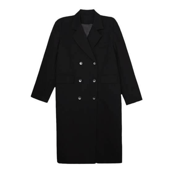 Chenmi Fan gray mid-length suit jacket for women in autumn and winter temperament high-end loose casual over-knee coat
Chenmi Fan gray mid-length suit jacket for women in autumn and winter temperament high-end loose casual over-knee coat
