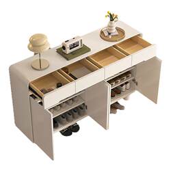 Solid wood shoe cabinet home entrance storage cabinet Solid wood shoe cabinet home entrance storage cabinet