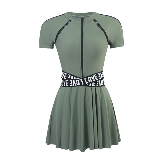 Swimsuit large size fat MM covered meat split green conservative sports wind and hot spring women 2022 new girl swimsuit Swimsuit large size fat MM covered meat split green conservative sports wind and hot spring women 2022 new girl swimsuit