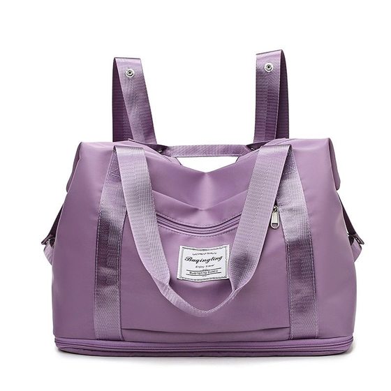 Large -capacity hand -shoulder travel bag female short -distance luggage bag folding and light, waterproof tourism, to be produced Large -capacity hand -shoulder travel bag female short -distance luggage bag folding and light, waterproof tourism, to be produced