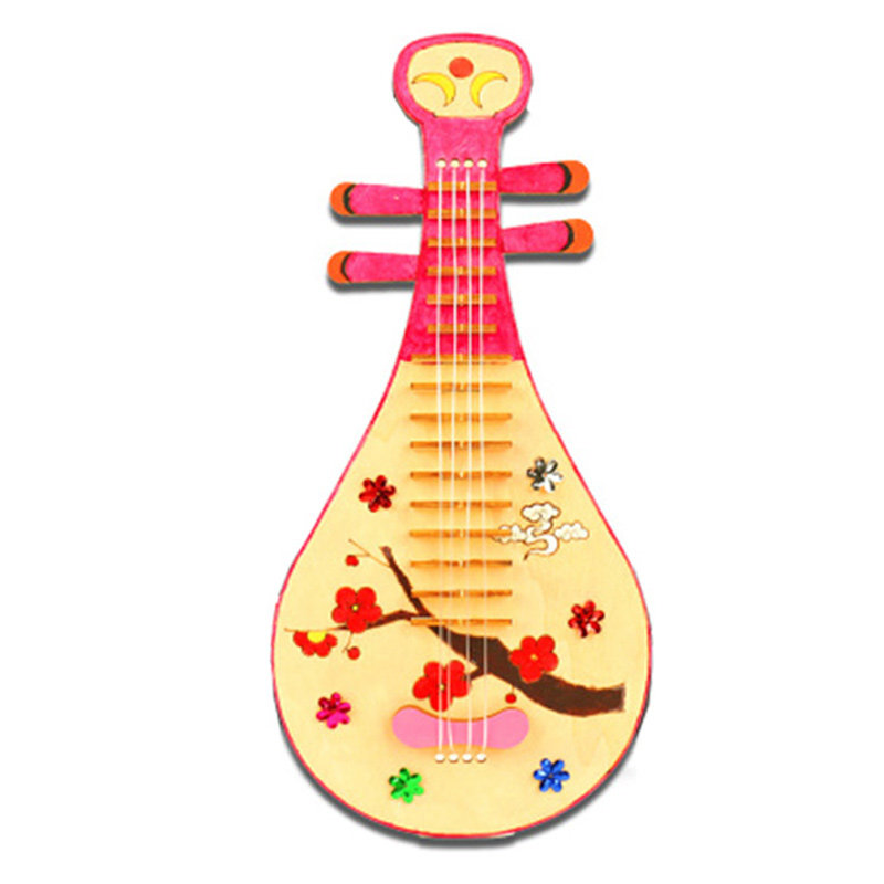 中国風DIY楽器キット - 手作り琵琶/ギタークラフトキット