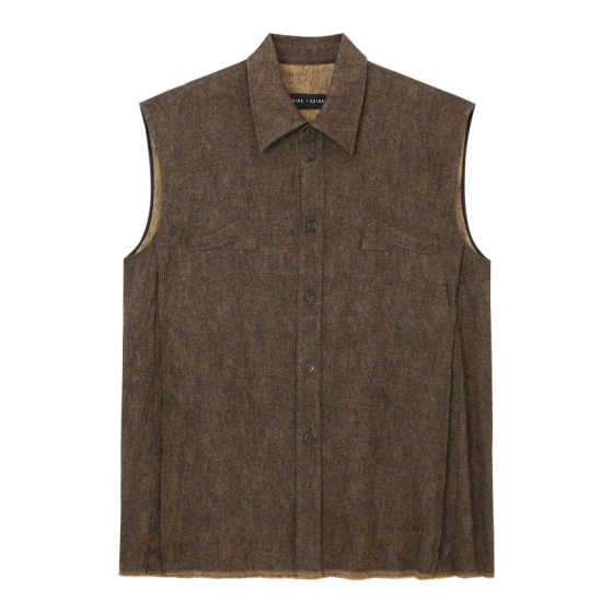 CAIRA Flax vest with metal-containing fixed silk Fuzhou Caifeng Villa Column shape
CAIRA Flax vest with metal-containing fixed silk Fuzhou Caifeng Villa Column shape
