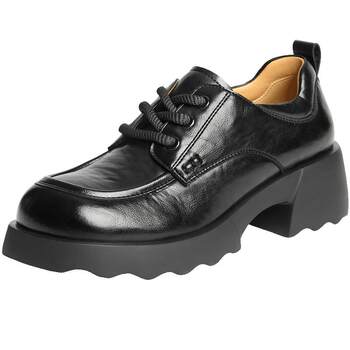 Belle retro oxford shoes for women 2025 new thick sole thick heel black deep mouth small leather single shoes B2791CM5 
Belle retro oxford shoes for women 2025 new thick sole thick heel black deep mouth small leather single shoes B2791CM5