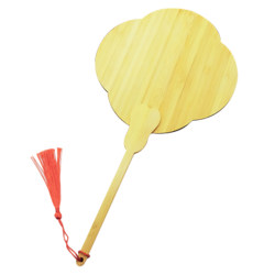 Bamboo fan filigree base material cultural and creative painting watercolor hand-painted DIY antique advertising fan carving and lettering Bamboo fan filigree base material cultural and creative painting watercolor hand-painted DIY antique advertising fan carving and lettering