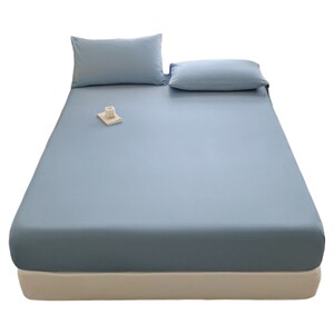 Class a pure cotton brushed bed sheet single piece 100 cotton bedspread thickened single dormitory mattress cover protective cover three-piece set 
Class a pure cotton brushed bed sheet single piece 100 cotton bedspread thickened single dormitory mattress cover protective cover three-piece set
