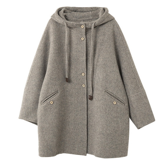 Baoshili hooded wool loose wool coat 2025 winter mid-length simple and versatile double-sided wool coat for women
Baoshili hooded wool loose wool coat 2025 winter mid-length simple and versatile double-sided wool coat for women