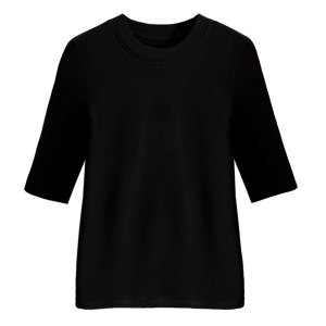 Black base shirt for women 2025 new mid-sleeved modal t-shirt short-sleeved pure cotton t-shirt high-end women round neck top 
Black base shirt for women 2025 new mid-sleeved modal t-shirt short-sleeved pure cotton t-shirt high-end women round neck top