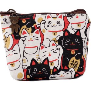 Little wallet female little cute hand with student canvas zipper keys, portable cartoon, super thin simple ins pocket Little wallet female little cute hand with student canvas zipper keys, portable cartoon, super thin simple ins pocket