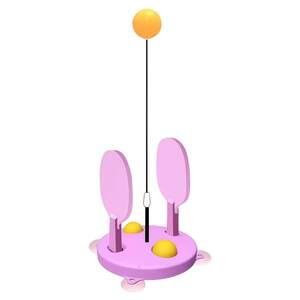 Table tennis trainer tumbler fixed student home hand artifact double practice device self-trainer rebound exercise Table tennis trainer tumbler fixed student home hand artifact double practice device self-trainer rebound exercise