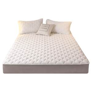 Class A pure cotton antibacterial anti-mites and bed cover single piece cotton thickened cotton anti-slip mattress protective cover dustproof cover 1.5
 Class A pure cotton antibacterial anti-mites and bed cover single piece cotton thickened cotton anti-slip mattress protective cover dustproof cover 1.5