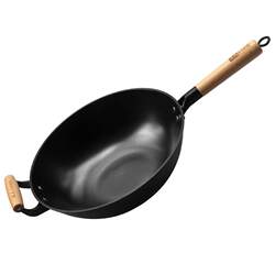 Lu Chuan uncoated iron man cast iron pot thickened induction cooker Lu Chuan uncoated iron man cast iron pot thickened induction cooker