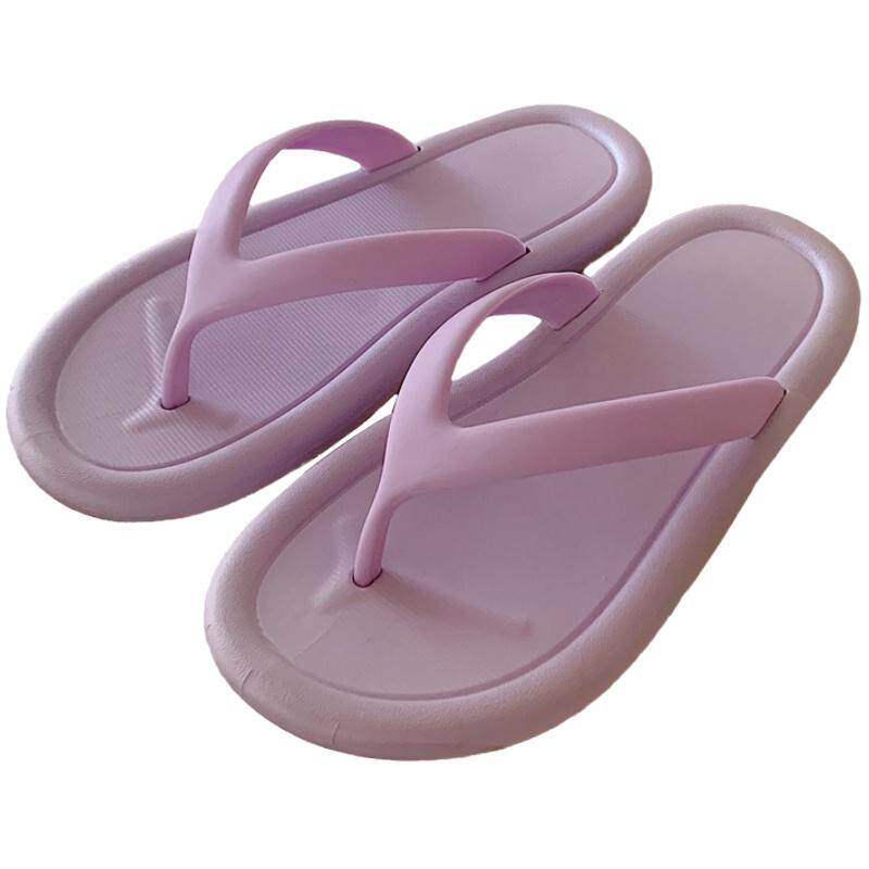 Thin Strips Couple Flip Flops Korean Style Beach Sandals