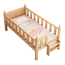 Children's splicing bed solid wood bed widened crib baby bed splicing tool adults can sleep on widened side bed Children's splicing bed solid wood bed widened crib baby bed splicing tool adults can sleep on widened side bed