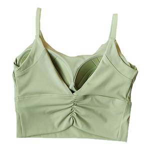 High-intensity integrated sports underwear for women gathering shock-proof yoga bra breathable and zipped breasts running fitness suit vest 
High-intensity integrated sports underwear for women gathering shock-proof yoga bra breathable and zipped breasts running fitness suit vest