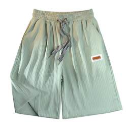 Ice silk shorts men's ins trend Hong Kong style youth popular Ice silk shorts men's ins trend Hong Kong style youth popular