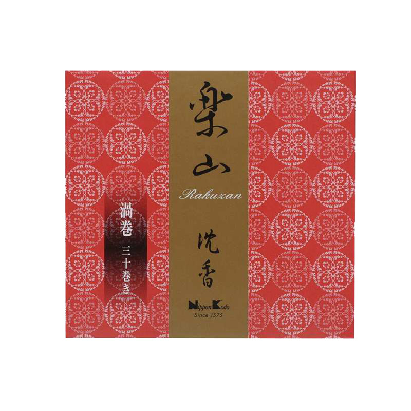 日本香堂nipponkodo 乐山环香沉香白檀纯盘香百花檀天然供佛香