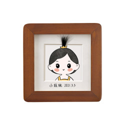 Baby souvenir squeeze photo frame with fetal hair storage table Baby souvenir squeeze photo frame with fetal hair storage table