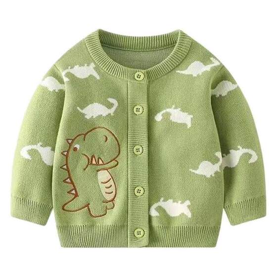 Baby sweater cardigan jacket spring and autumn sweater top children cartoon round neck child fashionable long sleeves 
Baby sweater cardigan jacket spring and autumn sweater top children cartoon round neck child fashionable long sleeves