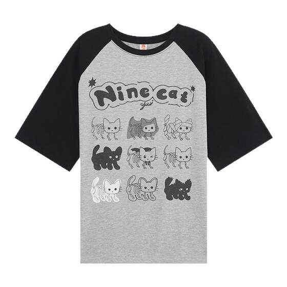 YUZI Caviar Sweet Cool Cat Rags Shoulder T-shirt Large Size Women's Summer Smash mm Pure Cotton Slimming Female 200*0.5kg Playful
YUZI Caviar Sweet Cool Cat Rags Shoulder T-shirt Large Size Women's Summer Smash mm Pure Cotton Slimming Female 200*0.5kg Playful