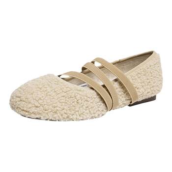 Red Dragonfly Mary Jane Shoes Flat Furry Shoes Red Dragonfly Mary Jane Shoes Flat Furry Shoes