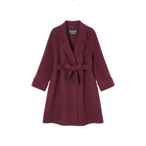 Purple-red double-sided cashmere coat for women mid-length small temperament age-reducing off-season secret button wool coat new
Purple-red double-sided cashmere coat for women mid-length small temperament age-reducing off-season secret button wool coat new