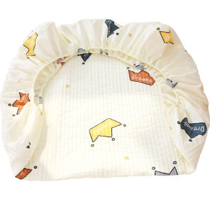 Crib cover A pure cotton autumn and winter newborn cotton quilted mattress cover children's splicing bed mattress cover custom 
Crib cover A pure cotton autumn and winter newborn cotton quilted mattress cover children's splicing bed mattress cover custom