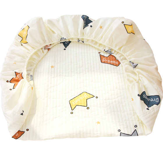Crib cover A pure cotton autumn and winter newborn cotton quilted mattress cover children's splicing bed mattress cover custom 
Crib cover A pure cotton autumn and winter newborn cotton quilted mattress cover children's splicing bed mattress cover custom