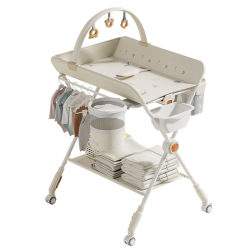 Mengqisi diaper table, baby care table, multi-functional foldable newborn baby diaper changing massage and caressing bed Mengqisi diaper table, baby care table, multi-functional foldable newborn baby diaper changing massage and caressing bed