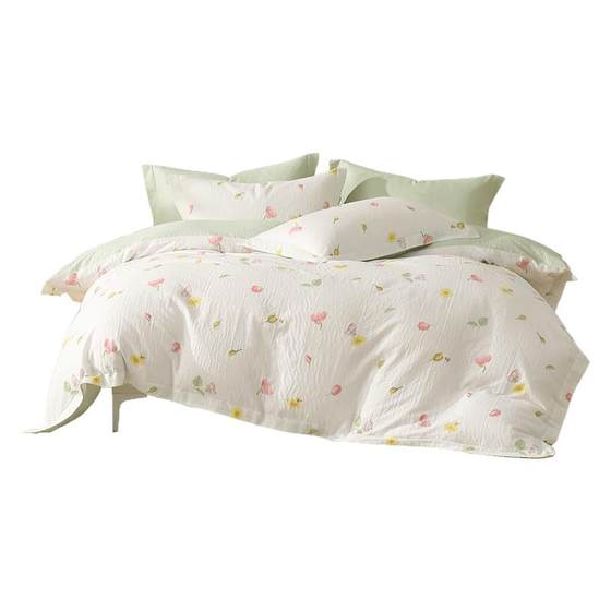 Mercury Home Textile Cotton Bed Sheet Four-Piece Set Naked Sleeping Class A Double Layer Yarn Kit Mattress Cover Duvet Cover Bedding 25 New Products 
Mercury Home Textile Cotton Bed Sheet Four-Piece Set Naked Sleeping Class A Double Layer Yarn Kit Mattress Cover Duvet Cover Bedding 25 New Products