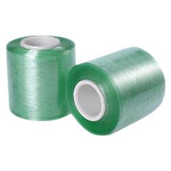 Seal grafted green PVC wrapping plastic film Seal grafted green PVC wrapping plastic film