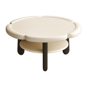 Solid wood coffee table, French cream, antique style small tea table, living room log tea table, flower simple combination tea table for several families Solid wood coffee table, French cream, antique style small tea table, living room log tea table, flower simple combination tea table for several families