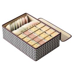 Underwear storage box with lid and foldable compartments for storage Underwear storage box with lid and foldable compartments for storage