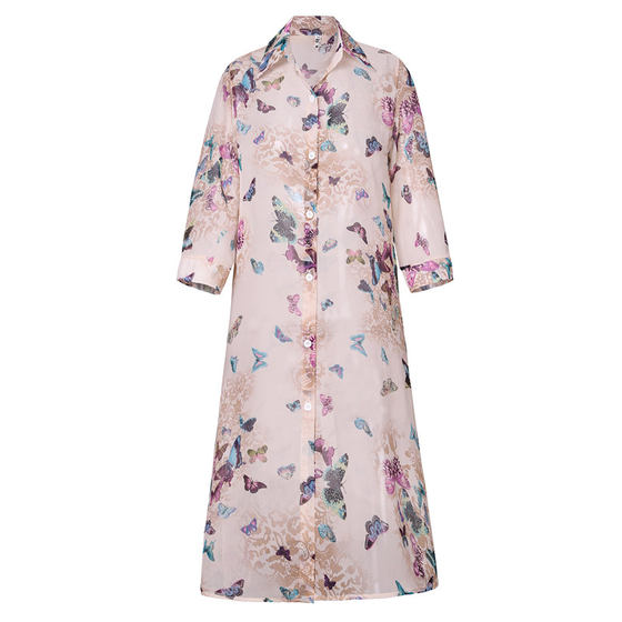 2024 Summer Korean version of long chiffon cardigan sunscreen jacket loose large size Women's beach sunscreen clothes thin jacket
2024 Summer Korean version of long chiffon cardigan sunscreen jacket loose large size Women's beach sunscreen clothes thin jacket