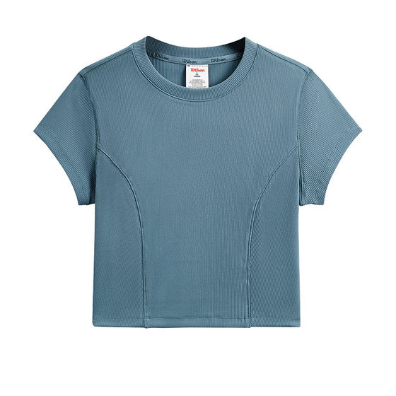 Wilson Willson Official 25 Years Summer Women's Tennis Sports Waist-Close-Stretch Tight Knitted Short Sleeve T-Shirt
Wilson Willson Official 25 Years Summer Women's Tennis Sports Waist-Close-Stretch Tight Knitted Short Sleeve T-Shirt