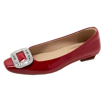 Kangli single shoes Wanwan Fengshui rhinestone flat shoes Kangli single shoes Wanwan Fengshui rhinestone flat shoes