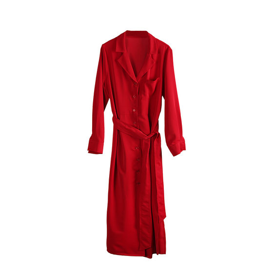 Red French V-neck Dress for women in spring and autumn 2025 new long-sleeved lace waisted a-line seaside vacation skirt
Red French V-neck Dress for women in spring and autumn 2025 new long-sleeved lace waisted a-line seaside vacation skirt
