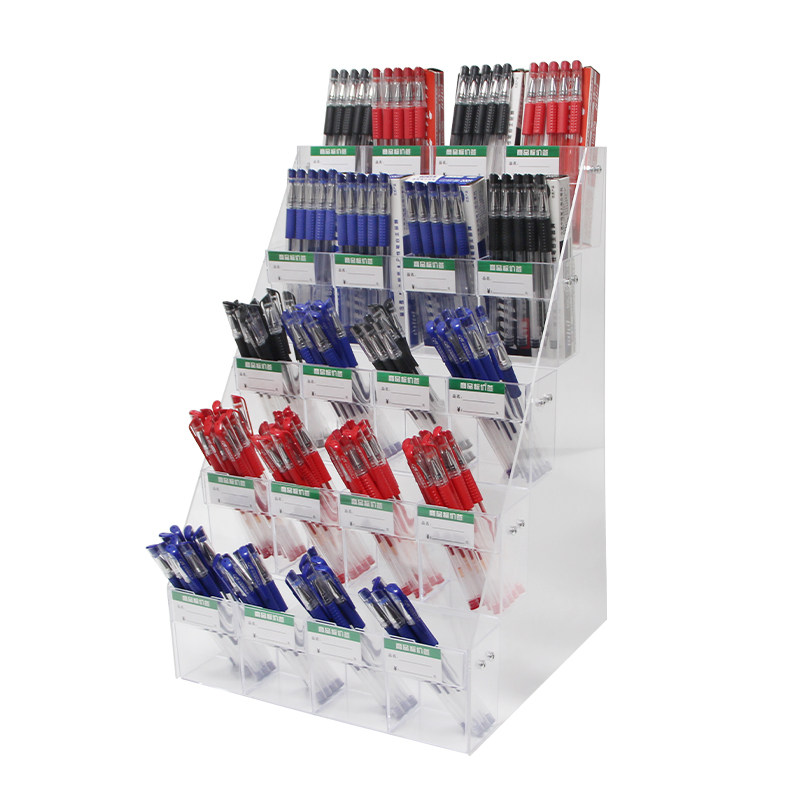 Lot De 6 Porte-stylos En Acrylique Transparent - Support Vertical à 6 Emplacements Pour Stylos, Crayons, Pinceaux De Maquillage - Range Bureau Ou étagère