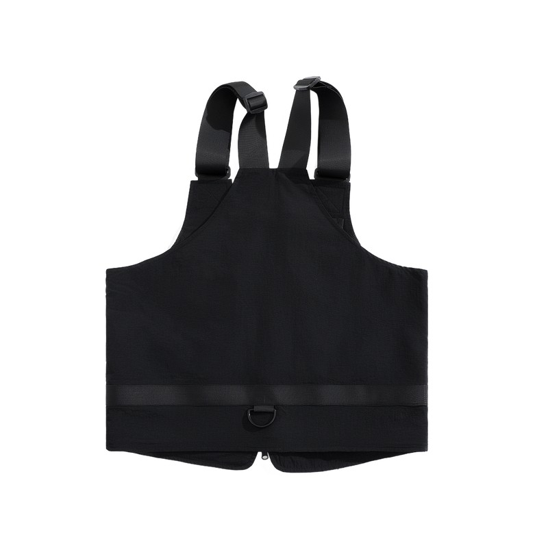 Jeanswest Men's Summer Vest 2024 Multifunctional V-Neck Zipper Vest