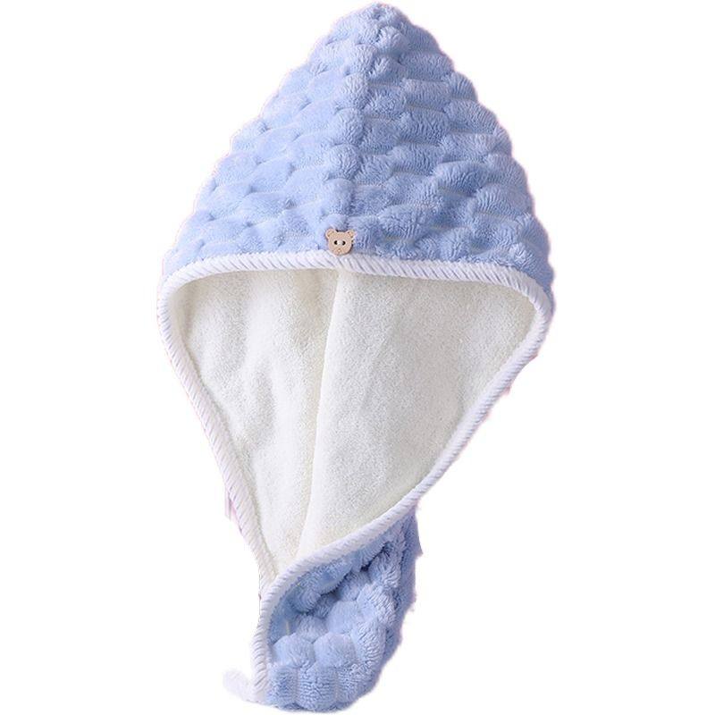 ACWOO Asciugamani Da Doccia Con Bottoni A Turbante, 3 Pcs In Microfibra - Foto 12