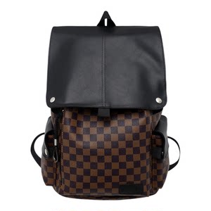 Fashionable brand workwear style backpack for men, high school college students, schoolbags for women, junior high school students, large capacity soft travel computer backpack Fashionable brand workwear style backpack for men, high school college students, schoolbags for women, junior high school students, large capacity soft travel computer backpack