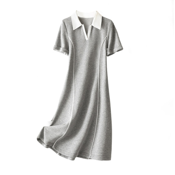 IHIMI Haimi POLO collar dress for women 2025 summer new long skirt slim and simple casual temperament skirt
IHIMI Haimi POLO collar dress for women 2025 summer new long skirt slim and simple casual temperament skirt
