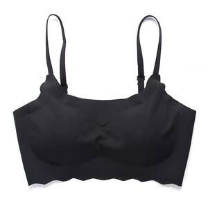 Scarless student gathering suspender sports bra ice silk underwear girl vest summer bra anti-sag A fixed 
Scarless student gathering suspender sports bra ice silk underwear girl vest summer bra anti-sag A fixed