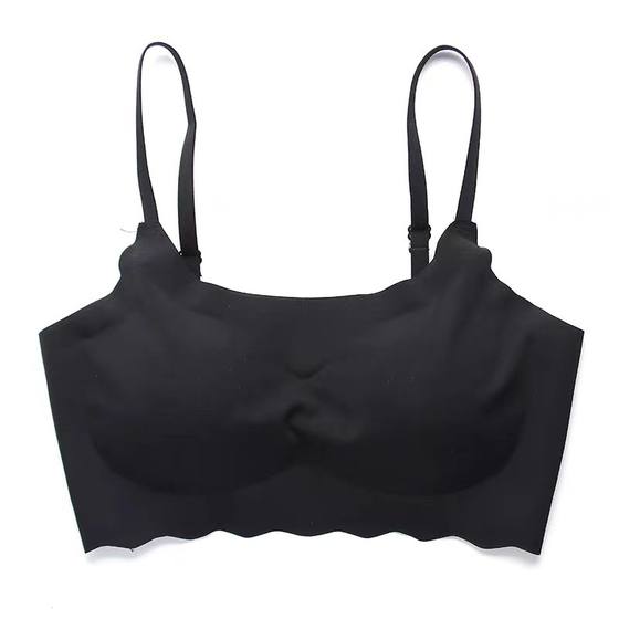 Scarless student gathering suspender sports bra ice silk underwear girl vest summer bra anti-sag A fixed 
Scarless student gathering suspender sports bra ice silk underwear girl vest summer bra anti-sag A fixed