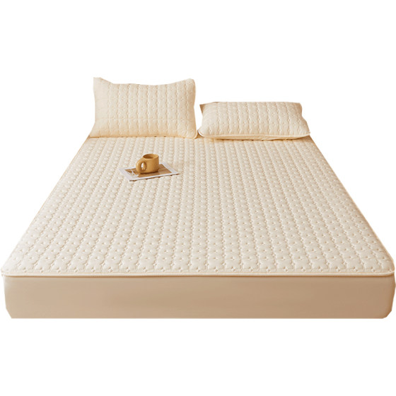 Red bean Class A cotton waterproof bed cover 2025 new thickened dust cover mattress urine separator protective cover for all seasons 
Red bean Class A cotton waterproof bed cover 2025 new thickened dust cover mattress urine separator protective cover for all seasons