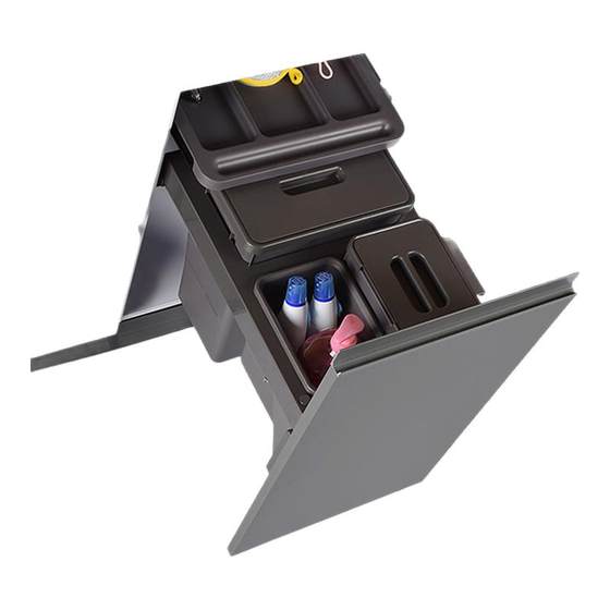 Kitchen cabinet trash can embedded sink cabinet hidden pulling classification cleaning barrel with lid household large capacity Kitchen cabinet trash can embedded sink cabinet hidden pulling classification cleaning barrel with lid household large capacity