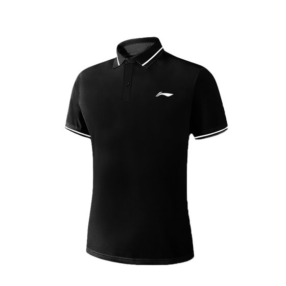 Li Ning POLO shirt Men's summer ice silk breathable fast dry lapel short -sleeved fitness sports running top T -shirt half -sleeved Li Ning POLO shirt Men's summer ice silk breathable fast dry lapel short -sleeved fitness sports running top T -shirt half -sleeved