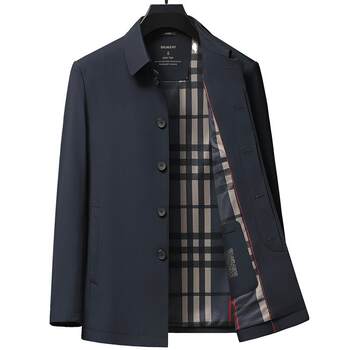 Lapel spring and autumn jacket Daddy's windbreaker jacket 
Lapel spring and autumn jacket Daddy's windbreaker jacket
